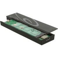 DeLOCK 42597 caja para disco duro externo Caja externa para unidad de estado sólido (SSD) Negro M.2, Caja de unidades negro, Caja externa para unidad de estado sólido (SSD), M.2, USB Tipo C, 6 Gbit/s, Conexión USB, Negro