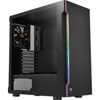 Thermaltake H200 TG RGB Midi Tower Negro, Cajas de torre negro, Midi Tower, PC, Negro, ATX, micro ATX, Mini-ITX, SPCC, 18 cm