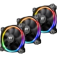 Thermaltake Riing 12 Sync Universal Ventilador 12 cm Negro Ventilador, 12 cm, 800 RPM, 1500 RPM, 26,4 dB, 40,6 cfm