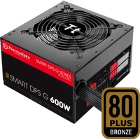 Thermaltake SPG-600DH2CCB unidad de fuente de alimentación 600 W 24-pin ATX ATX Negro, Rojo, Fuente de alimentación de PC negro, 600 W, 100 - 240 V, 720 W, 47 - 63 Hz, 9 A, Activo