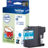 Brother LC-22UC cartucho de tinta Original Alto rendimiento (XL) Cian Alto rendimiento (XL), 1200 páginas