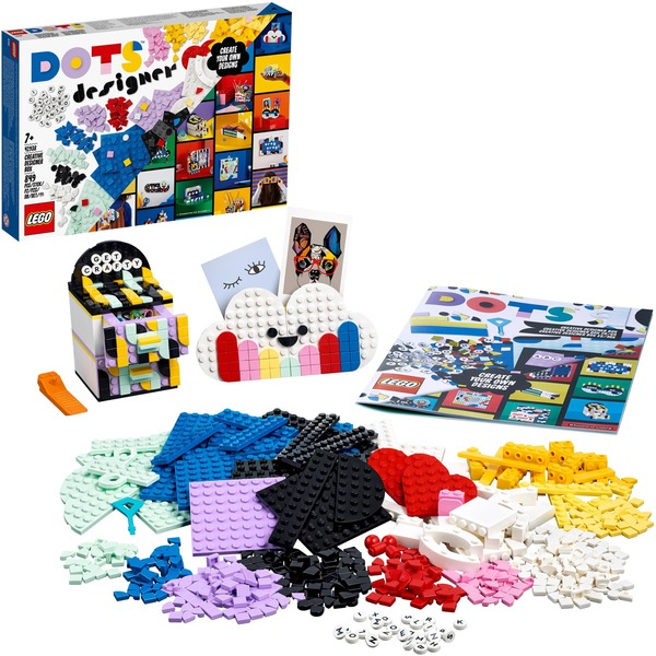 Lego DOTS 41938 Caja de Diseños Creativos, Manualidades para Juegos de construcción Manualidades para Niños,